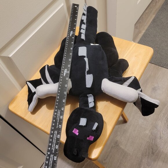 Mojang Jinx Minecraft Black Ender Dragon 24" Large Plush. Rare. Collectable. - Picture 2 of 4